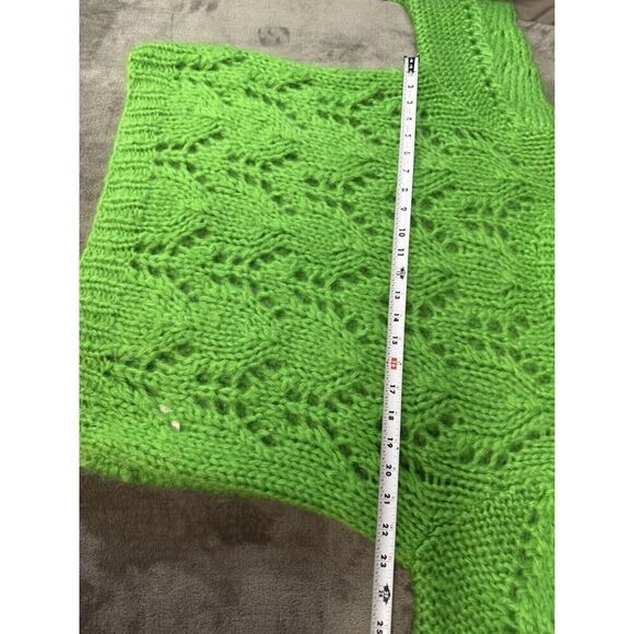 GANNI THE JULLIARD MOHAIR PULLOVER - CLASSIC GREEN Sweater Large - Picture 10 of 14